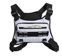 Bolsa de Pecho para Correr - Bolsa de Entrenamiento Reflectante Ligera | para hombres y mujeres | Giust para correr transpirable ajustable para ciclismo, senderismo y escalada en montaña | d