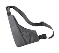 Bolsa de pecho para hombres y mujeres, Bolsa de plátano de pecho,Bolsa de pecho Bolsa de plátano resistente al desgaste - Bolsa de pecho Triangular Versátil, ligera para la seguridad, gris, Se référer