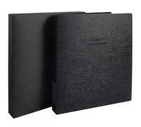 Bolsa de película de archivo sin ácidos, caja de almacenamiento de 3 anillos para Printfile estándar 135 35 mm, 120 páginas negativas de 4 x 5 8 x 10 pulgadas