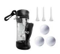 Bolsa De Pelotas De Golf | Funda De Camiseta De Golf Con Estuche Portátil Para Pelotas De Golf De 3 Pelotas | Porta Pelotas De Golf | Bolsa De Golf Portátil | Bolsa De Camiseta De Golf | Coll