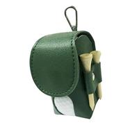 Bolsa de pelotas de golf | Puerta de tee de PU | Organizador de almacenamiento portátil portátil con clip para padres parejas papá golfistas hombres practicantes