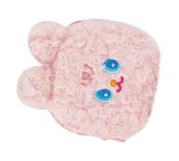 Bolsa de Peluche Media Luna y Conejo, Rosa, para Maquillaje