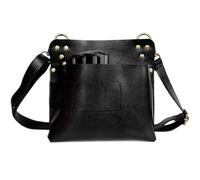 Bolsa de Peluquería Riñonera profesional con herramientas de tijeras, gran capacidad for peluquero y mascotas(B Black for 7)