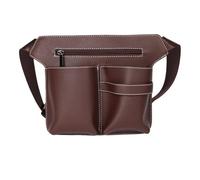Bolsa de Peluquería Riñonera profesional con herramientas de tijeras, gran capacidad for peluquero y mascotas(A brown for 5)
