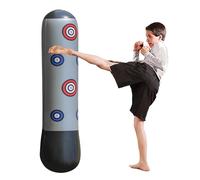 Bolsa de perforación Inflable, Bolsa de perforación Inflable para Les, Caja de rebote Volver, Herramienta de entrenamiento de karate, 53 Pulgadas Bounce Back Boxing Juguete para edades de 5 a 12 años