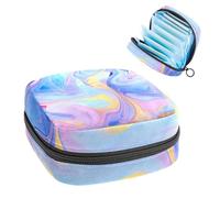 Bolsa de período,Bolsa de Almacenamiento de servilletas sanitarias,Resumen de patrón de mármol Azul,Bolsa de tampón para Bolso