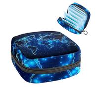 Bolsa de período,Bolsa de Almacenamiento de servilletas sanitarias,Resumen Estrellas Mundo Mapa Cielo,Bolsa de tampón para Bolso
