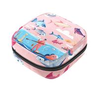 Bolsa de período, bolsa de almacenamiento de servilletas sanitarias, soporte para tampones para monedero, U68i1cs3pax, 4.7x6.6x6.6 in, Multifunción