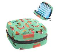 Bolsa de período, bolsa de almacenamiento de servilletas sanitarias, soporte para tampones para monedero, K07b2qz7hun, 4.7x6.6x6.6 in, Classic