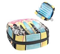 Bolsa de período, bolsa de almacenamiento de servilletas sanitarias, soporte para tampones para monedero, T30r5oz0svb, 4.7x6.6x6.6 in, Moderno