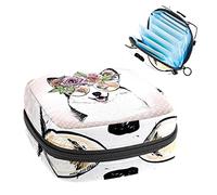 Bolsa de periodo, bolsa de almacenamiento de tampón portátil para servilletas sanitarias, perro corgi galés, Varios colores, 4.7x6.6x6.6 in/12x17x17 cm