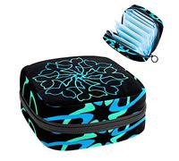 Bolsa de periodo, bolsa de almacenamiento portátil para tampones para servilletas sanitarias, KILLER_WHALE_029, Varios colores, 4.7x6.6x6.6 in/12x17x17 cm