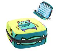 Bolsa de periodo, bolsa de almacenamiento portátil para tampones para servilletas sanitarias, monstruo amarillo, Varios colores, 4.7x6.6x6.6 in/12x17x17 cm