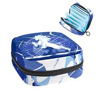 Bolsa de periodo, bolsa de almacenamiento portátil para tampones para servilletas sanitarias, unicornio Moon Magic, Varios colores, 4.7x6.6x6.6 in/12x17x17 cm