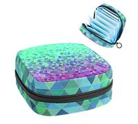 Bolsa de periodo, bolsa de almacenamiento portátil para tampones para servilletas sanitarias, Varios colores, 4.7x6.6x6.6 in/12x17x17 cm