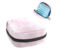 Bolsa de periodo, bolsa de almacenamiento portátil para tampones para servilletas sanitarias, Varios colores, 4.7x6.6x6.6 in/12x17x17 cm