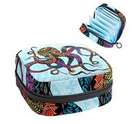 Bolsa de periodo, bolsa de almacenamiento portátil para tampones para servilletas sanitarias, Varios colores, 4.7x6.6x6.6 in/12x17x17 cm