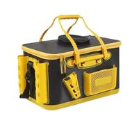 Bolsa de pesca, cubo de pesca portátil con asa, tanque de cebo multifuncional, contenedor para pesca, accesorios de pesca para curricán, camping, kayak, viajes, barco, coche, transporte marítimo al