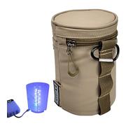 Bolsa de pesca genérica con luz de señuelo integrado | Premium Outdoor Fishing Organizer for All Fishing Activities | Perfect for Night Fishing, Ice Fishing, and Weekend Getaways, caqui, Se référer au