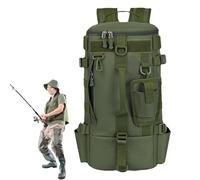 Bolsa de pesca ligera, versátil al aire libre Tackle Bag, Waterproof Fishing Storage Bag, Portable Fishing Backpack, Fishing Equipment Holder, Travel Fishing Gear Bag, Fishing Backpack with Rod Car,