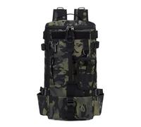 Bolsa De Pesca Mochila de almacenamiento de equipo de pesca de gran capacidad, bolsa de pesca con separación en seco y húmedo, a prueba de salpicaduras, for senderismo, pesca y Camping(Black Green)