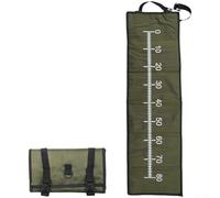 Bolsa de pesca plegable con regla de medición y alfombrilla de desenganche, malla de gran capacidad para manipulación, pesaje y almacenamiento de capturas de pesca (bolsa de medición de peces)