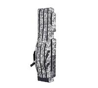 Bolsa de pesca portátil - Bolsa de transporte de carrete de caña de pescar de camuflaje, 120 cm y 150 cm, gran capacidad, estuche de transporte para señuelos de cebo y equipo de pesca, Camo Gris, S