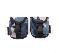 Bolsa de peso de buceo de 2 piezas con soporte de carga de 2 kg, clip de liberación rápida para montaje de cinturón de cintura, funciona con placa trasera y configuración de dona (azul)