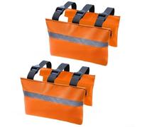 Bolsa de peso para manguera de alcantarillado RV con tira reflectante, relleno de arena portátil para soporte de manguera de aguas residuales para anclaje de tubería de residuos de caravana, drenaje