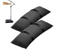 Bolsa de peso para paragüero | 2 bolsas de sillín rellenables resistentes al viento - Saco de arena resistente para muebles de exterior | para trípode al aire libre terraza base paraguas camping pesca