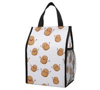 Bolsa de picnic portátil con aislamiento térmico, diseño "I'M A Potato" (Soy una patata, patatas monas), nevera portátil plegable a prueba de fugas con bolsillos para comer al aire libre y hacer sende