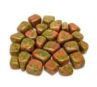 Bolsa de Piedras Naturales Pulidas para Sanación, 500g, aprox 50 Piezas de 2 cm, Variedad de Minerales y Cuarzos, Múltiples Colores (Unakita)