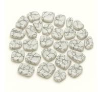 Bolsa de Piedras Naturales Pulidas para Sanación, 500g, aprox 50 Piezas de 2 cm, Variedad de Minerales y Cuarzos, Múltiples Colores (Howlita)