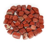 Bolsa de Piedras Naturales Pulidas para Sanación, 500g, aprox 50 Piezas de 2 cm, Variedad de Minerales y Cuarzos, Múltiples Colores (Jaspe Rojo)
