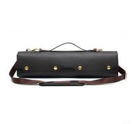 Bolsa de piel sintética con forro de tela no tejida y hebillas seguras, compatible con caja de madera de flautas de 16 y 17 agujeros (agujero B-17)