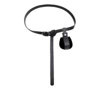 Bolsa de piel sintética con temática medieval con cierre seguro, accesorio de disfraz para equipo de juego de rol y objetos pequeños, bolsa de cintura para cosplay, Cst075bk, Talla única, Mass Beauty