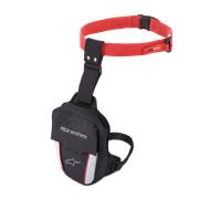 Alpinestars Access Thigh Bag, Bolsa de Transporte para la Pierna, Talla única, Negro/Rojo/Blanco, Unisex-Adulto