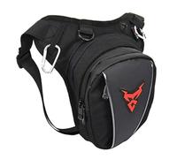 Bolsa de Pierna de Moto Oxford Talla Pack Riñonera para Hombre Mujer Cintura Muslo Trasero Cadera Bolsa de cinturón Exterior Viaje Senderismo cilíndrica táctica al Aire Libre Bolsa de Deporte, Negro