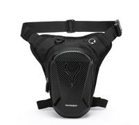 Bolsa de pierna para motocicleta, 26 x 26 x 8 cm, paquete de patas caídas, PVC resistente al agua, correas ajustables, equitación, viajes, senderismo (A)