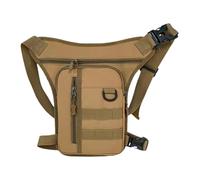 Bolsa de Pierna Riñonera for Hombre, Correa Ajustable, portátil, for el Muslo, for Correr, Andar en Bicicleta, Viajar(Khaki)