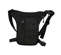 Bolsa de Pierna Riñonera for Hombre, Correa Ajustable, portátil, for el Muslo, for Correr, Andar en Bicicleta, Viajar(Black)