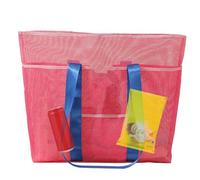 Bolsa de piscina, bolsa de malla plegable, bolso Hobo de 21.26 x 4.72 x 15.75 pulgadas, espacioso organizador de playa para toalla, sombrero, botella de agua, traje de baño, protector solar, gafas de