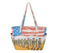 Bolsa de piscina para uso diario, bolsa de hombro para viajes diarios con parte inferior reforzada soldados marchando en desfile