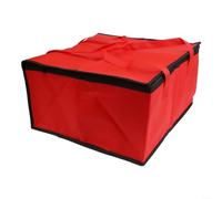 Bolsa de pizza aislada 14 pulgadas proveedor de bolsas de mantenimiento | Mantiene la pizza caliente, revestimiento de aluminio, ideal para proveedores, compacto de 14 pulgadas, rojo