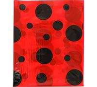 Bolsa de plástico disfraz mariquita. Paquete de 25 bolsas impresas en rojo y negro. Medidas 56 x 70. - Fixo Kids 72305
