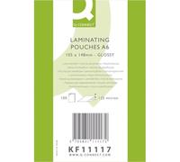 Bolsa de plastificar q-connect 105 x 148 mm din a6 125 mc caja de 100 unidades - KF11117