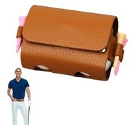 Bolsa de plátano para pelota de golf, bolsa de pelota de golf, piel sintética para mujer, estuche de almacenamiento portátil para accesorios de deporte de golfque puede contener 2 bolas y 4 camisetas