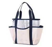 Bolsa de playa - bolsa cosmética aérea plegable | Bolsa de almacenamiento grande de malla transpirable para camping a bordo piscina a bordo de yoga Picnic Picnic | Organizador ligero para cosméticos