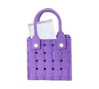 Bolsa de playa, bolsa de playa, bolsa de playa abierta impermeable con agujeros | Cesta de almacenamiento resistente a la arena con asa, bolsa de ducha portátil para juguetes y para, violeta, Fare