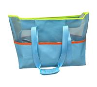 Bolsa de playa, bolsa de playa de verano, impermeable, bolsa de hombro para el trabajo, gimnasio, viajes, escuela, vacaciones, piscina, zapatos, toallas, compras, azul celeste, Refer to description